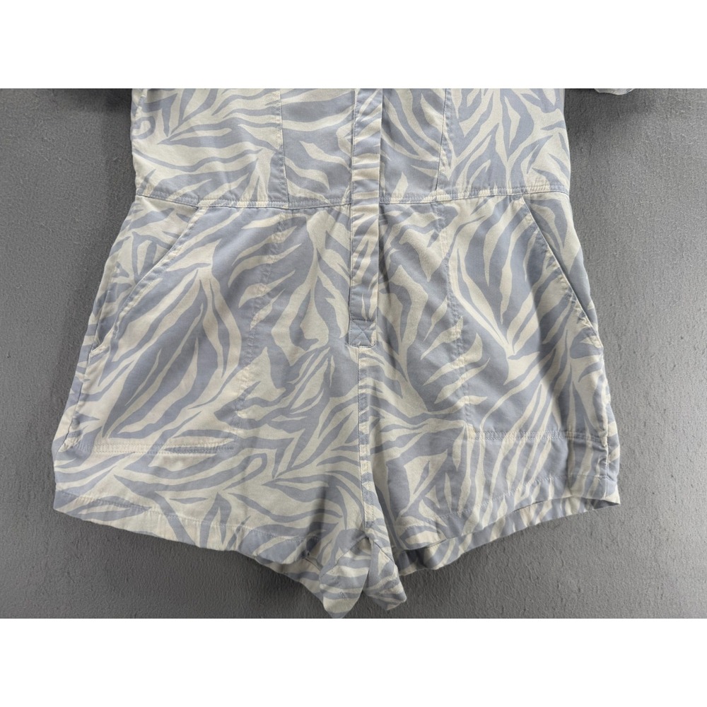 Billabong Heads‎ Up Romper Womens L Blue Resort Coastal Vacation Utility Safari - Picture 4 of 14